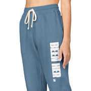 Garment-Dyed Fleece Sweatpants with Chic Graphics