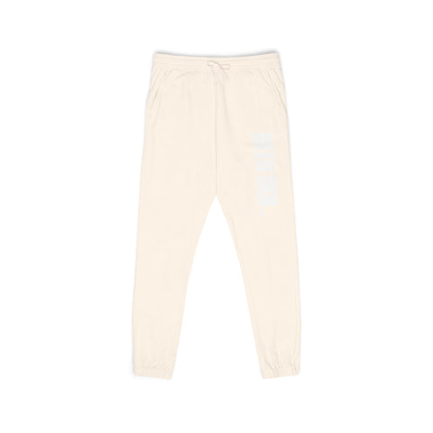 Garment-Dyed Fleece Sweatpants with Chic Graphics