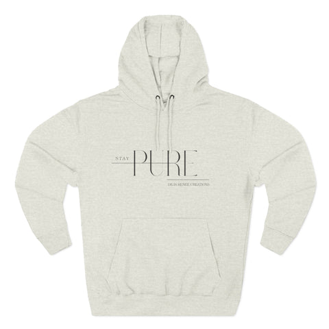 Stay Pure Fleece Hoodie for Comfort and Style