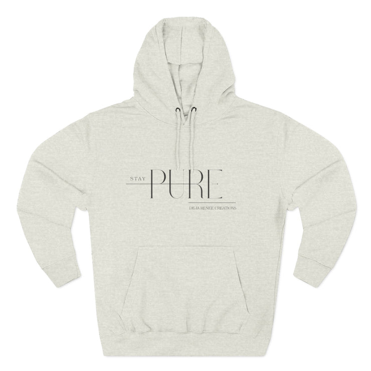 Stay Pure Fleece Hoodie for Comfort and Style